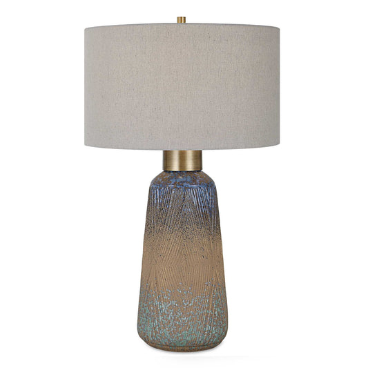 Western Sky - Ceramic Table Lamp - Blue