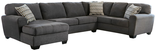 Ambee - Left Arm Facing Corner Chaise 3 Pc Sectional - Slate