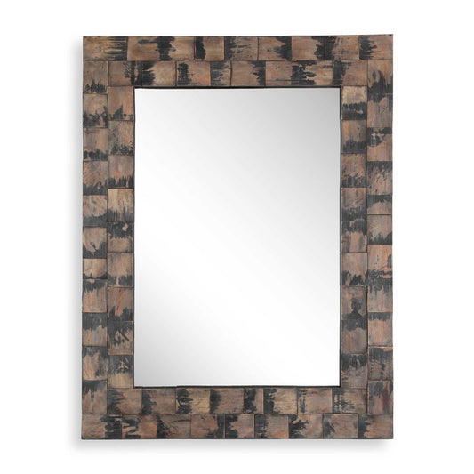 Burke - Wooden Mirror - Light Brown