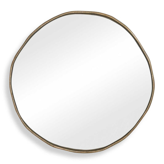 Lowen - Round Mirror - Brass