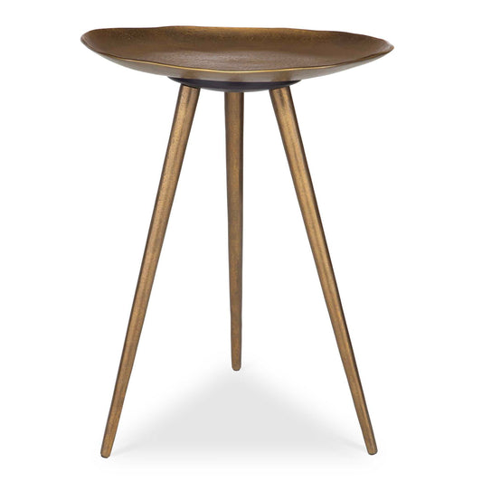 Lily Pad - Antique Brass Accent Table