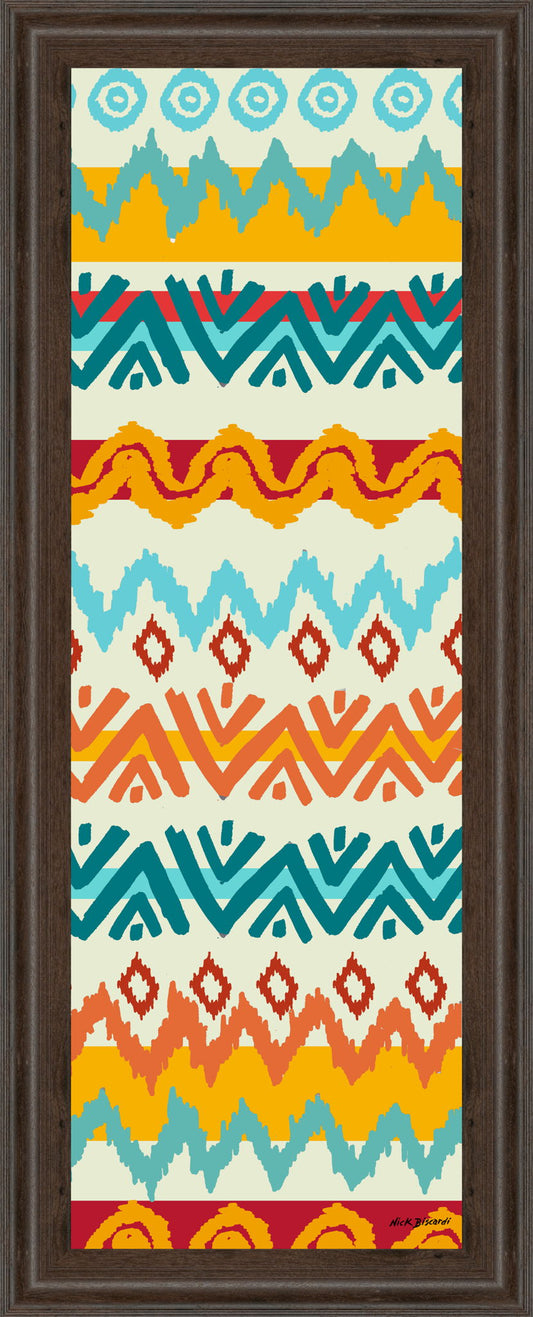 Navajo Mission Il By Nicholas Biscardi - Framed Print Wall Art - Orange