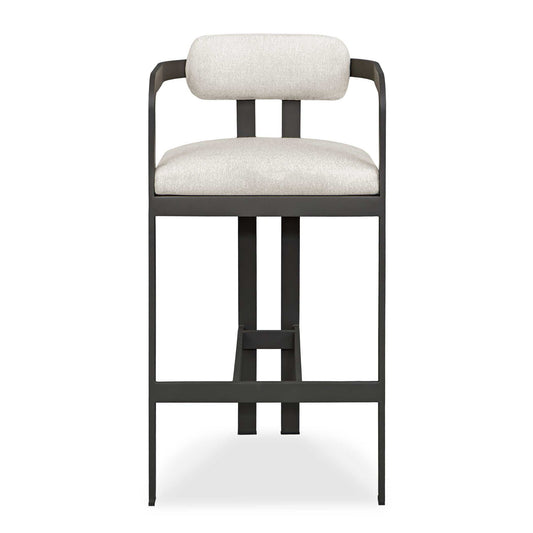 Kalmar - Outdoor Bar Stool - Black / White