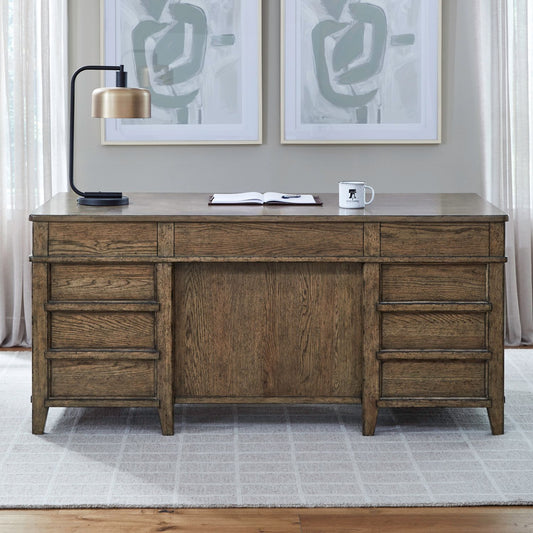 Carolina Park - Jr Executive Desk - Brown