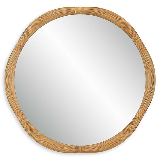 Salina - Round Bamboo Mirror