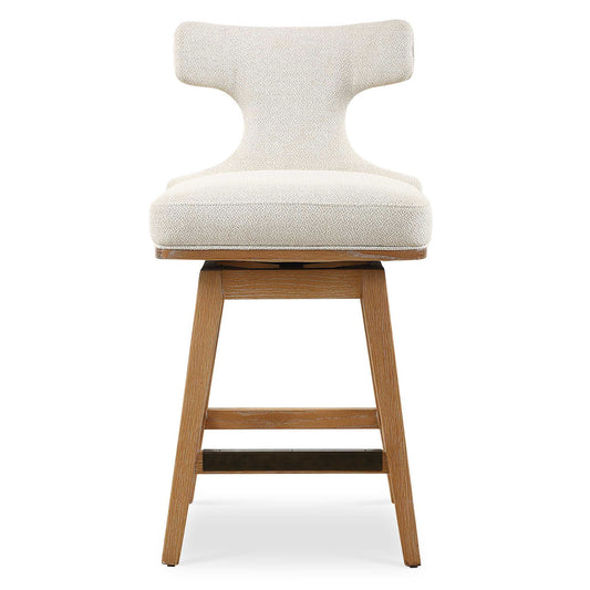 Klismos - Fabric Counter Stool - Off-White