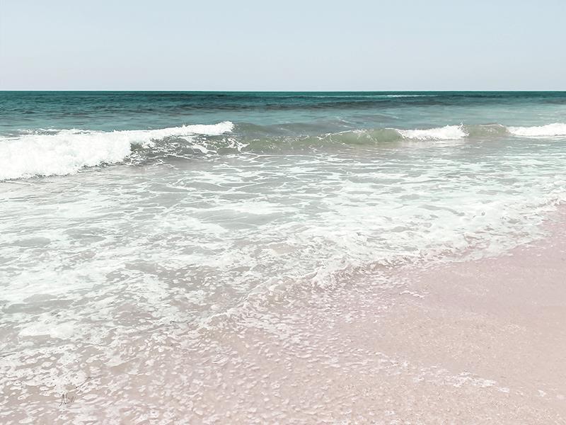 Shoreline Pleasure By Nan (Framed) - Light Blue