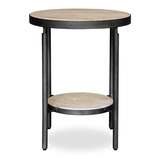 Dauntless - Side Table - Travertine