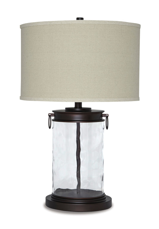 Tailynn - Glass Table Lamp - Clear / Bronze Finish