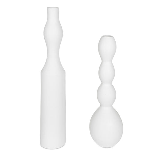 Forma - Ceramic Vases Large (Set of 2) - White