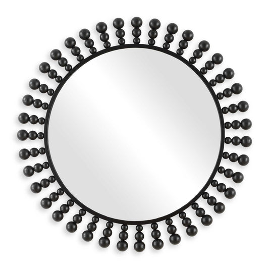 Aziel - Round Mirror - Black