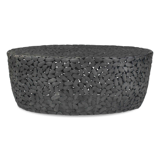 Rivington - Outdoor Pebble Coffee Table - Black