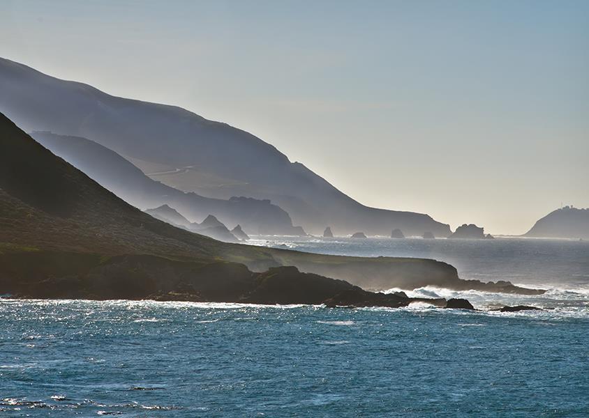 On The Coast (Framed) - Blue