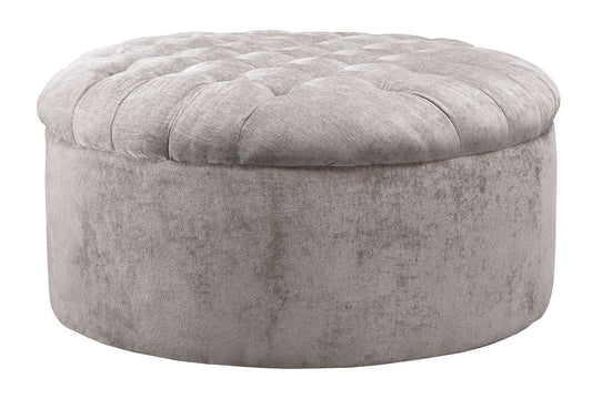 Carnaby - Oversized Accent Ottoman - Linen