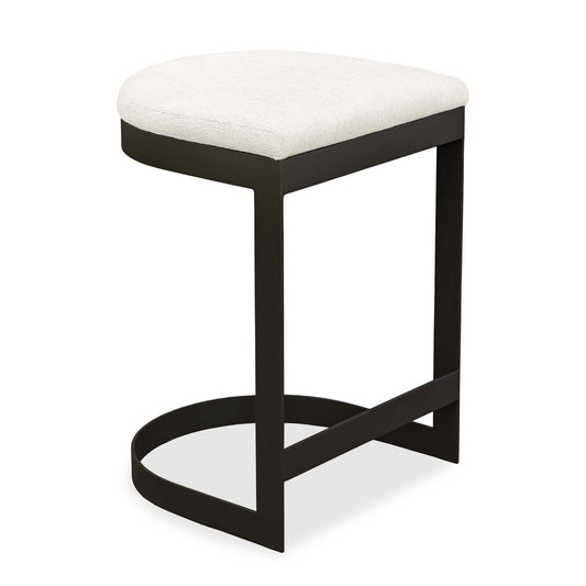Maude - Outdoor Counter Stool - White / Black