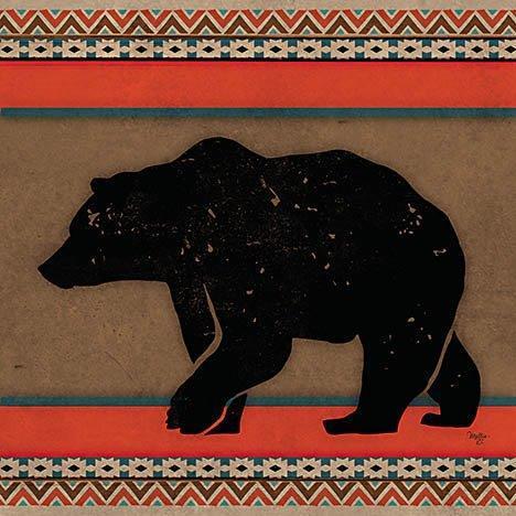 Out West Bear By Mollie B. (Framed) (Small) - Light Brown