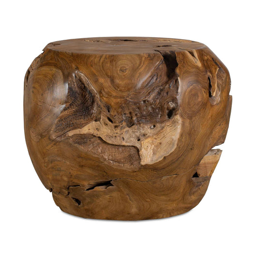 Sola - Outdoor Side Table - Brown / Woodtone