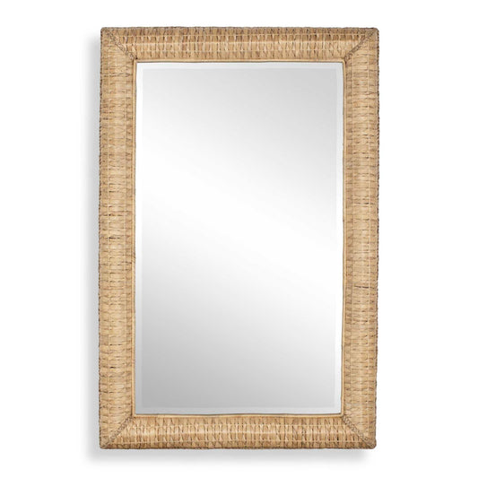 Twisted Seagrass - Large Mirror - Woodtone
