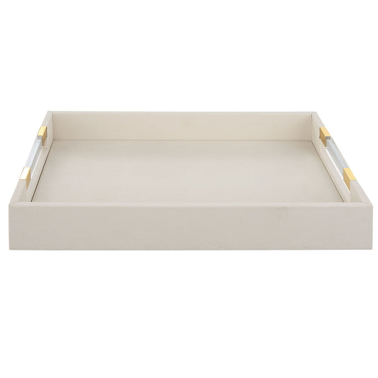 Wessex - Shagreen Tray - White