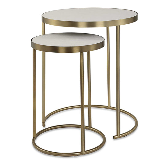 Aragon - Nesting Tables (Set of 2) - White