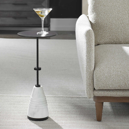 Kincaid - Metal Drink Table - White