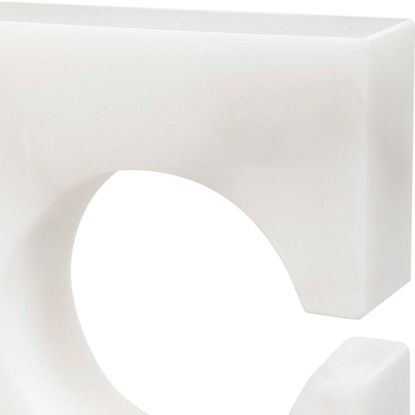 Clarin - Bookends (Set of 2) - White & Gray