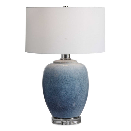Blue Waters - Ceramic Table Lamp - Blue