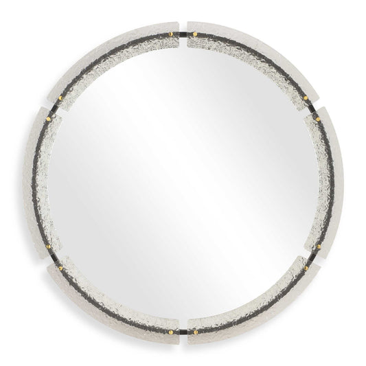 Crystalline - Round Mirror - White