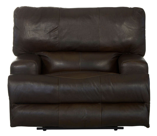 Wembley - Italian Leather Match Lay Flat Recliner - Chocolate