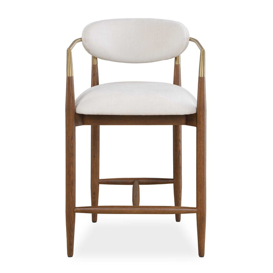 Moxie - Counter Stool - Walnut / White