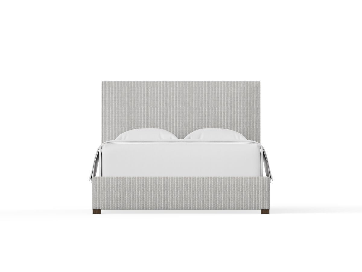 Choices - Amelia Upholstered Bed - Gray Stripe