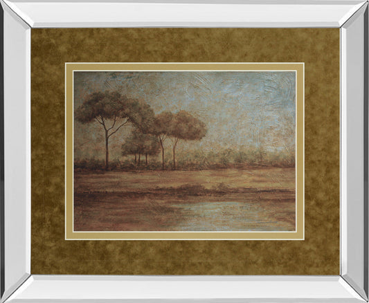 Woodland Sanctuary By Veronica Faust - Mirror Framed Print Wall Art - Light Brown