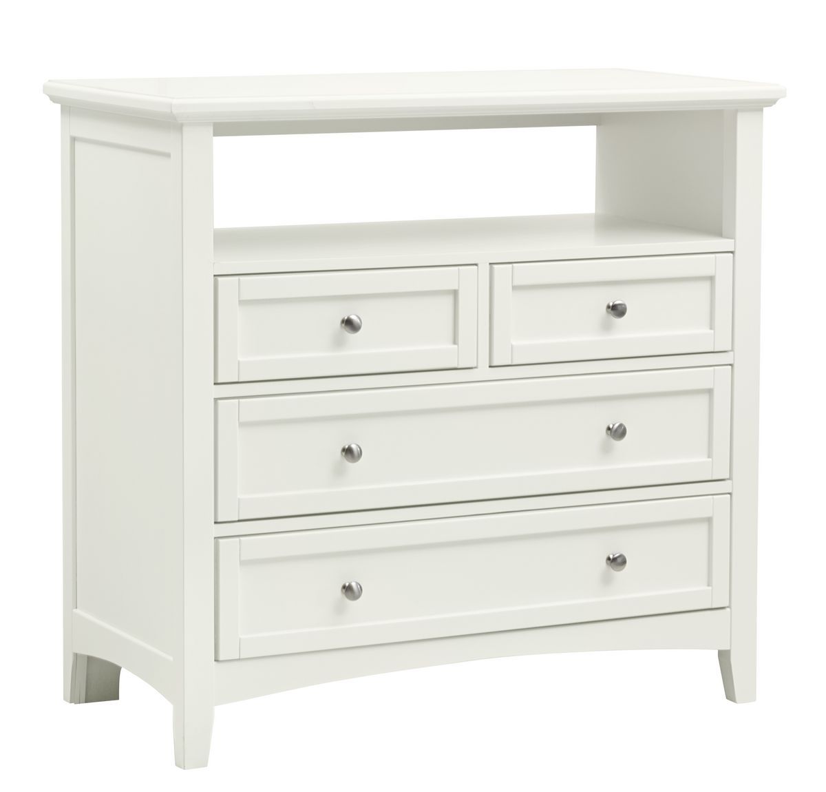 Bonanza - 4-Drawer Media Chest - White