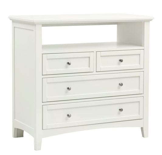 Bonanza - 4-Drawer Media Chest - White