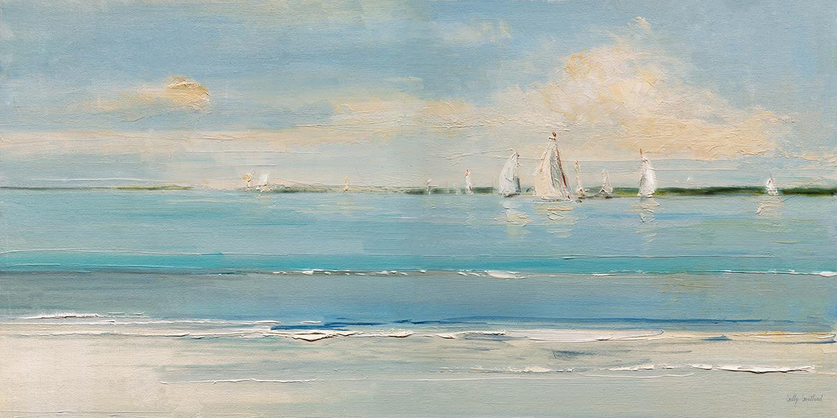 Windy Regatta By Sally Swatland (Small) - Blue