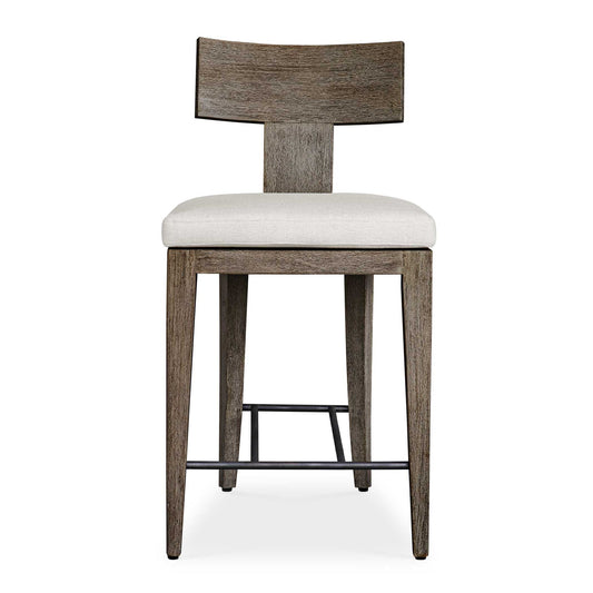 Cellini - Outdoor Counter Stool - Brown / White