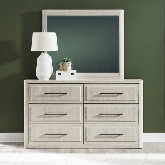 Modern Play - Dresser & Mirror - White