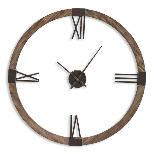 Marcelo - Modern Wall Clock - Light Brown