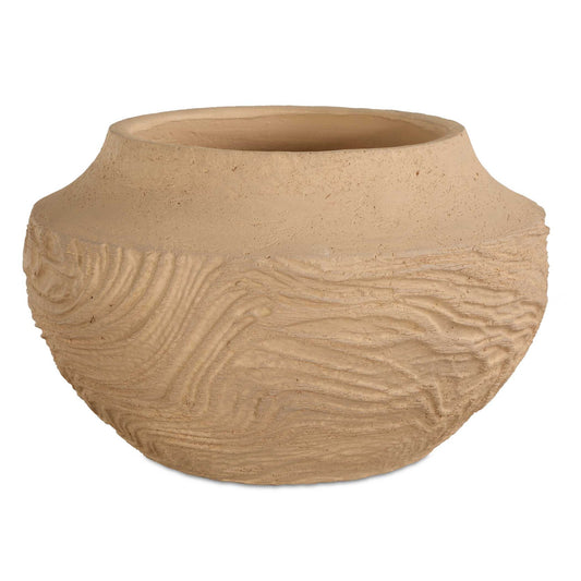 Sandstone Flow - Small Terracotta Vase - Light Brown