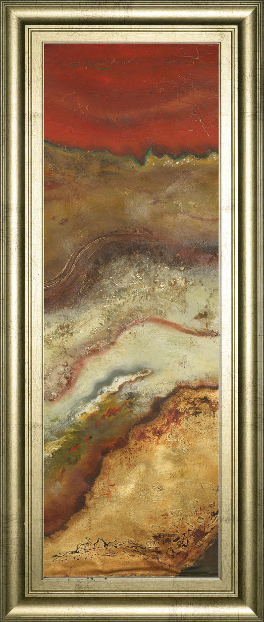 Tierra Panel Il By Patricia Pinto - Framed Print Wall Art - Light Brown