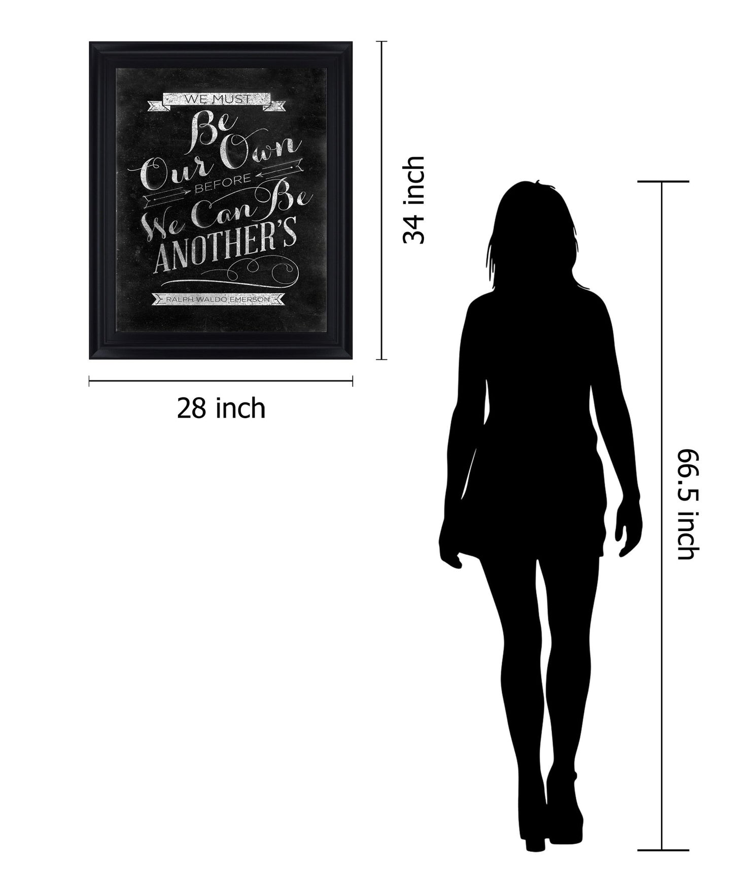 Chalked Whimsy - 28" x 34" Framed Wall Art