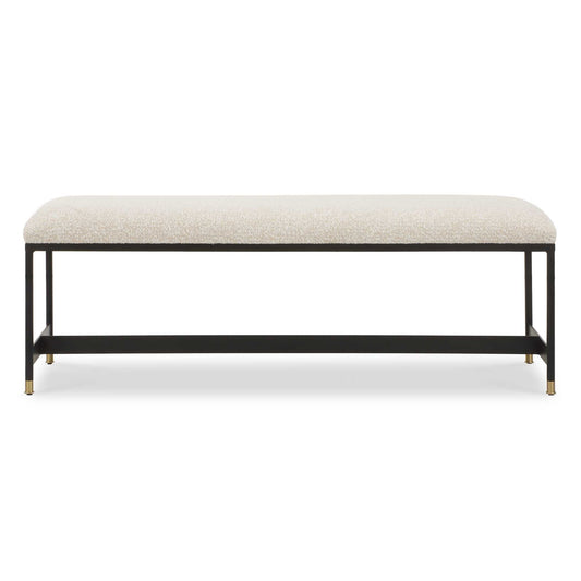 Halston - Upholstered Bench - White