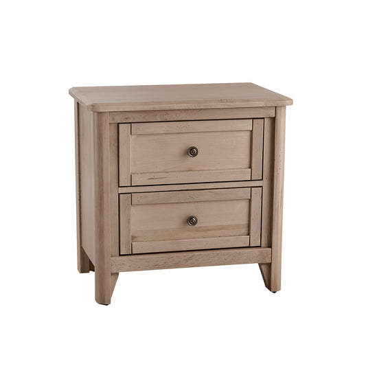 Woodbridge - 2 Drawer Nightstand - Clear Maple