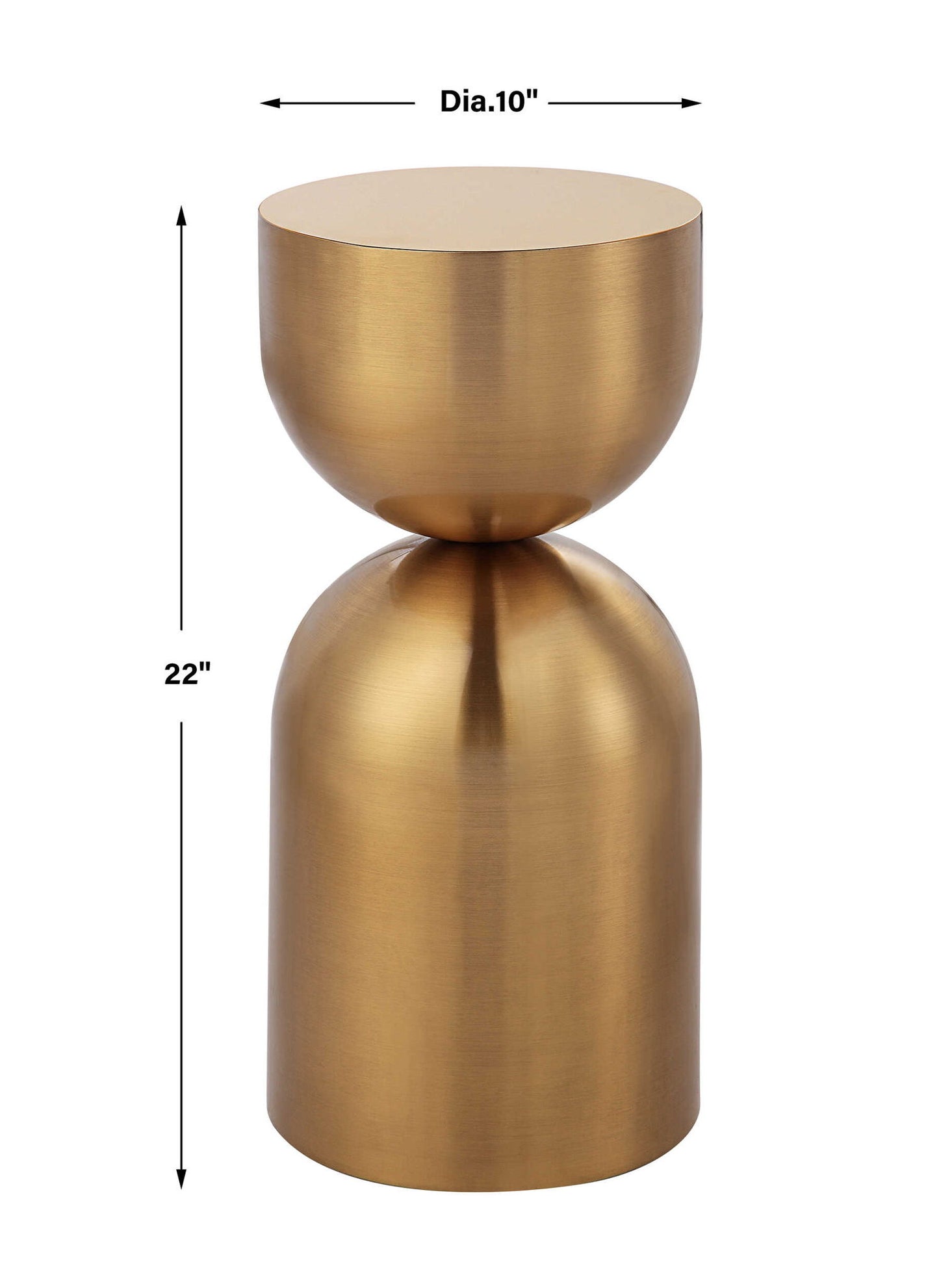 Golden Vessel - Modern Accent Table