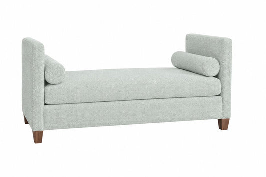 Tide & Timber - Upholstered Daybed - Forest Green / Luxe Blue Oak