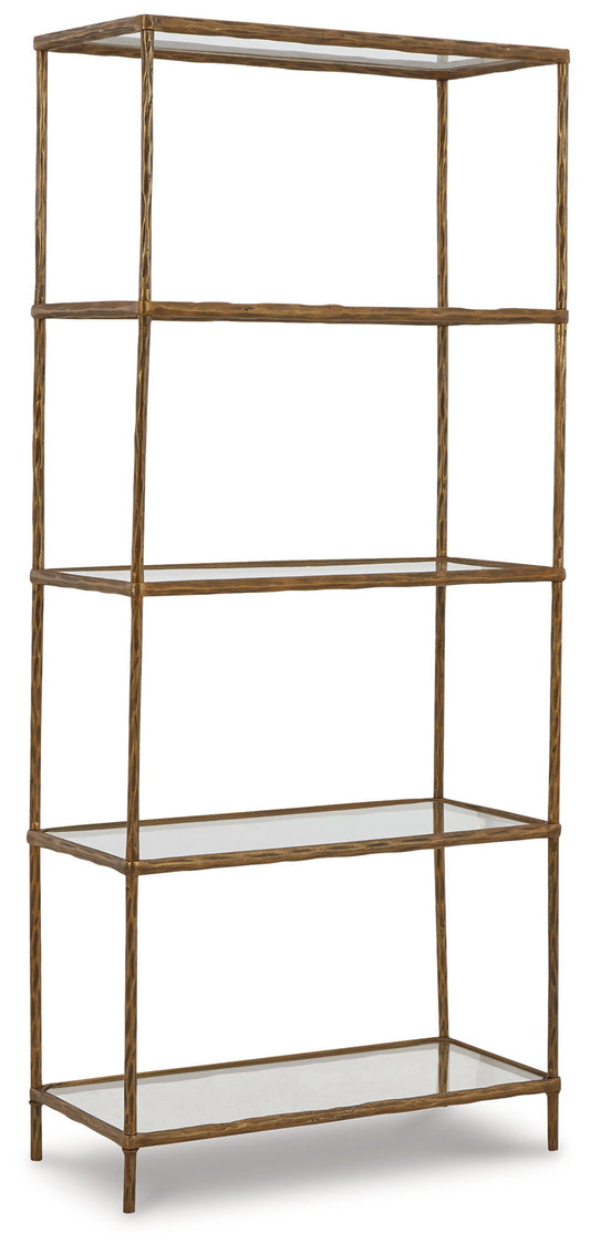 Ryandale - Bookcase - Antique Brass Finish