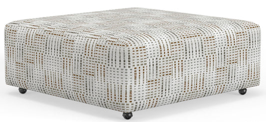 Kellen - Castered Cocktail Ottoman - Morocco