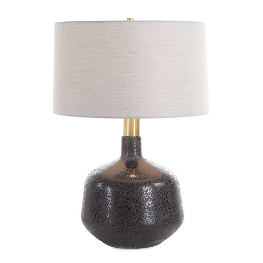 Flanagan - Mottled Gloss Table Lamp - Black
