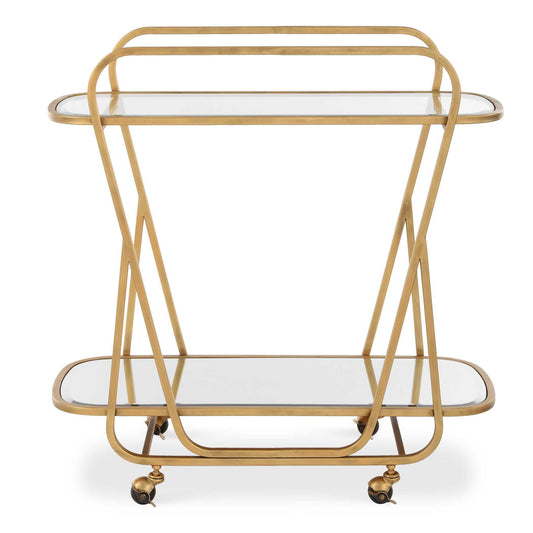 Swain - Brass Serving Cart