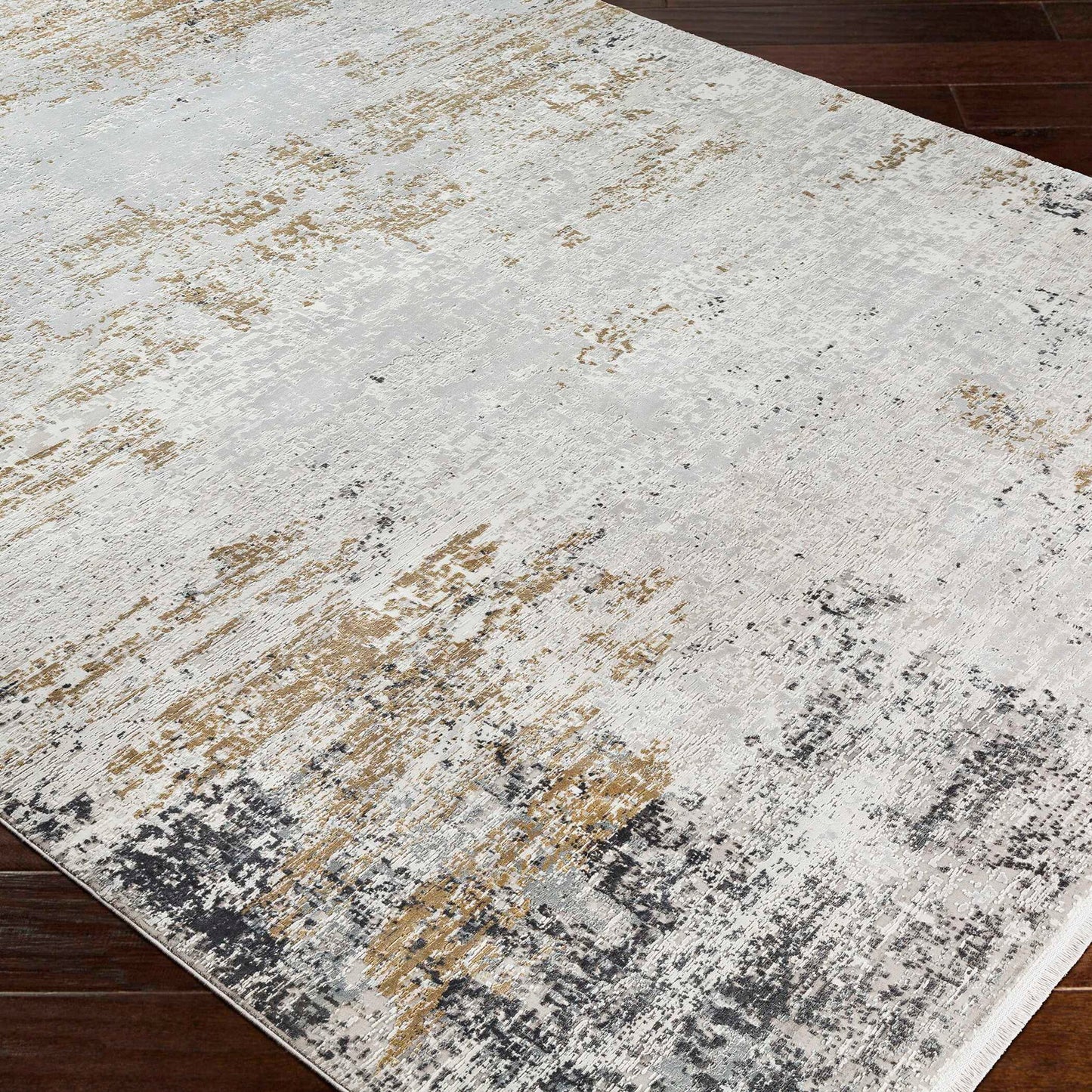 Ulen - Abstract 10 X 14 Rug - Pearl Silver